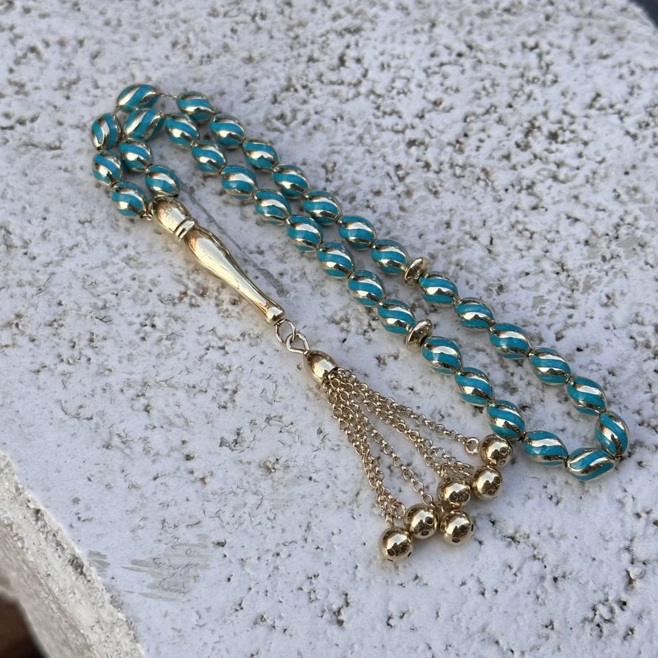 14 Ayar Altın Mineli Tesbih