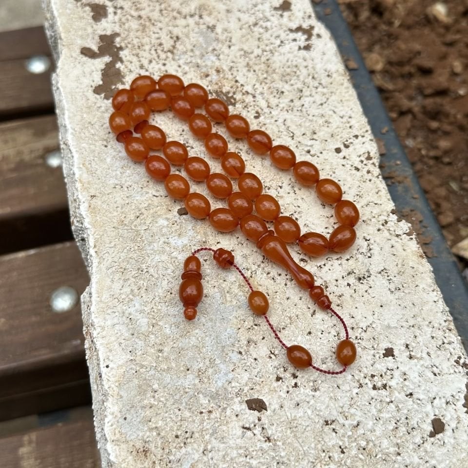 Osmanlı Sıkma Kehribarı Tesbih