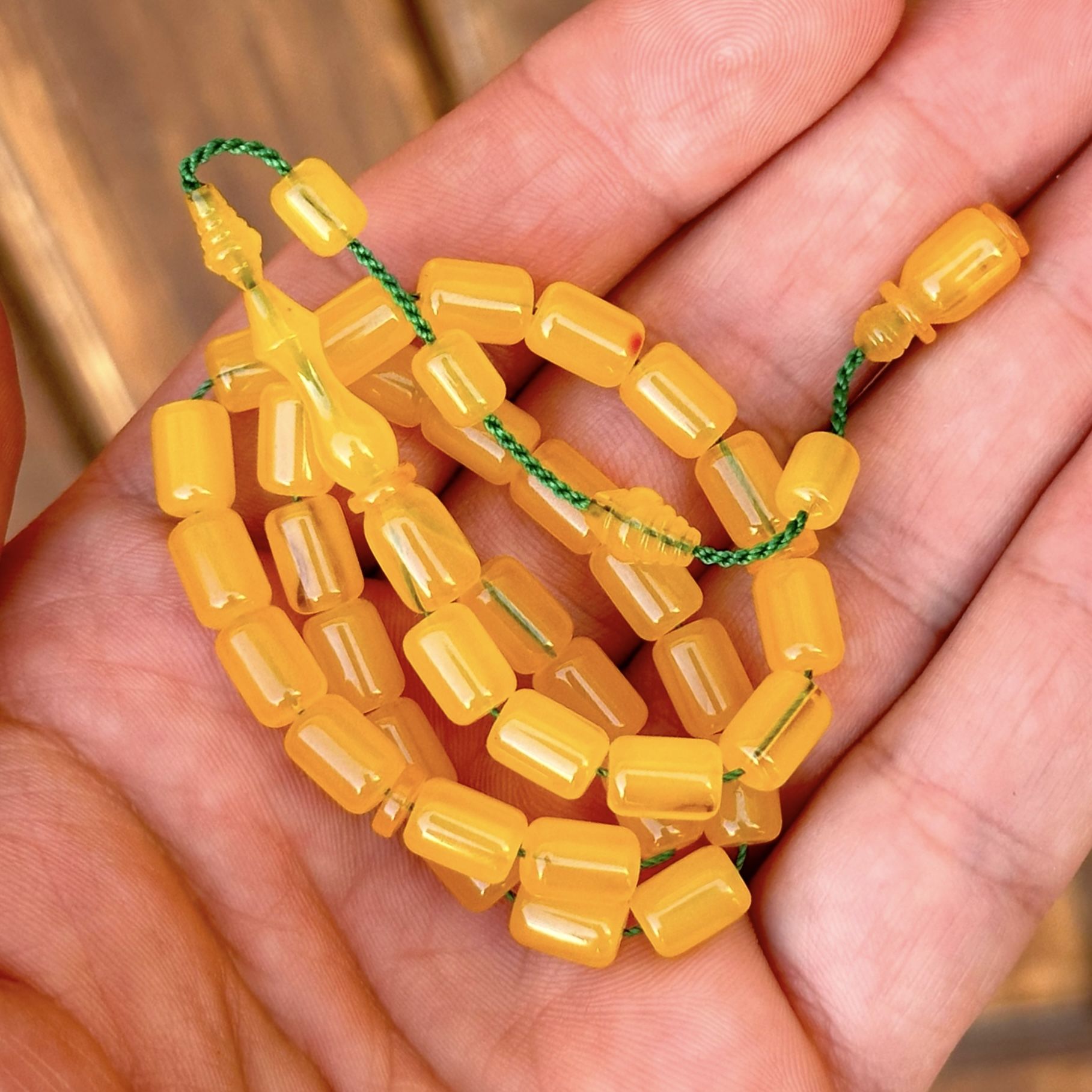 Osmanlı Sıkma Kehribarı Tesbih