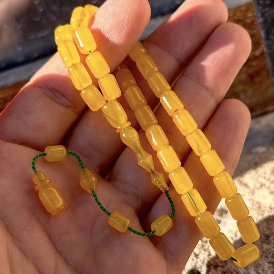 Osmanlı Sıkma Kehribarı Tesbih