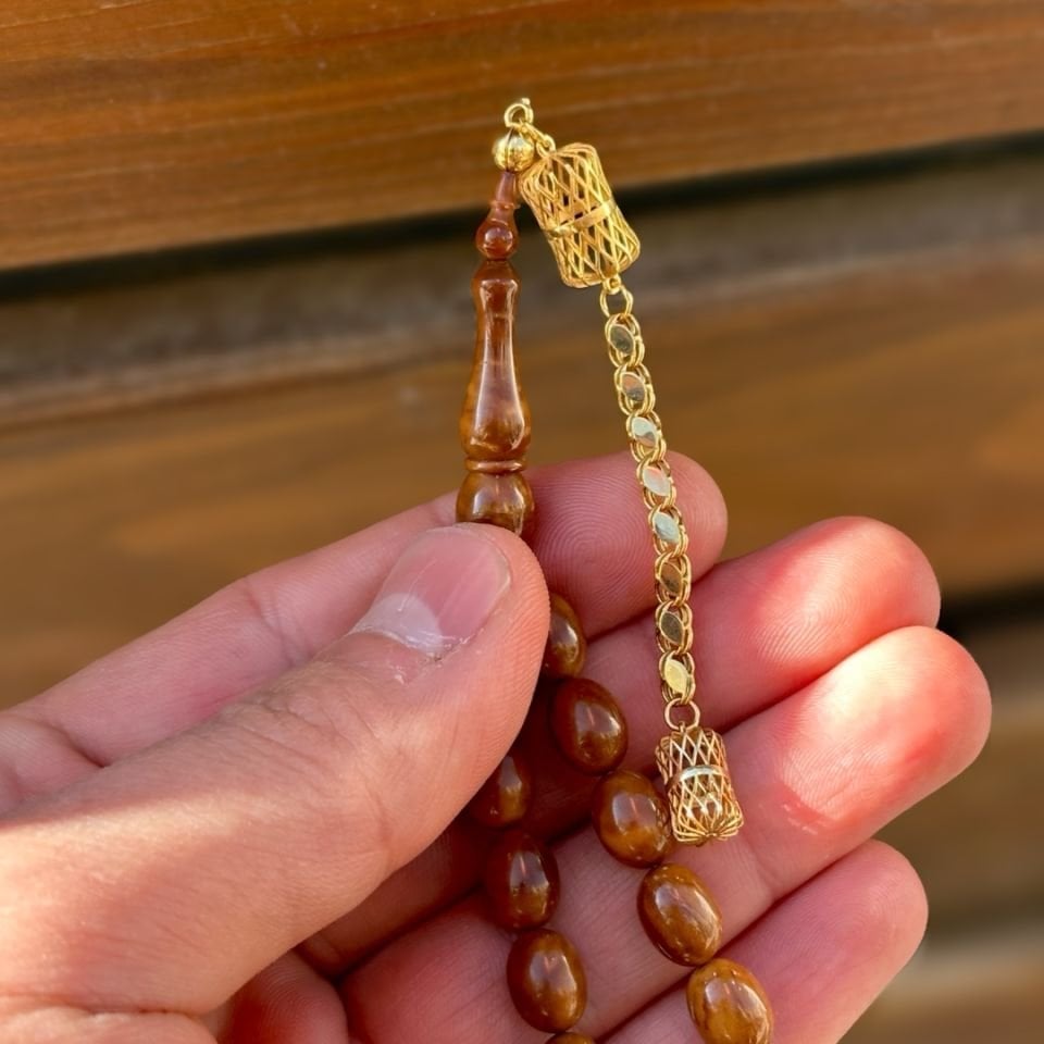 Altın Püsküllü Kuka Tesbih