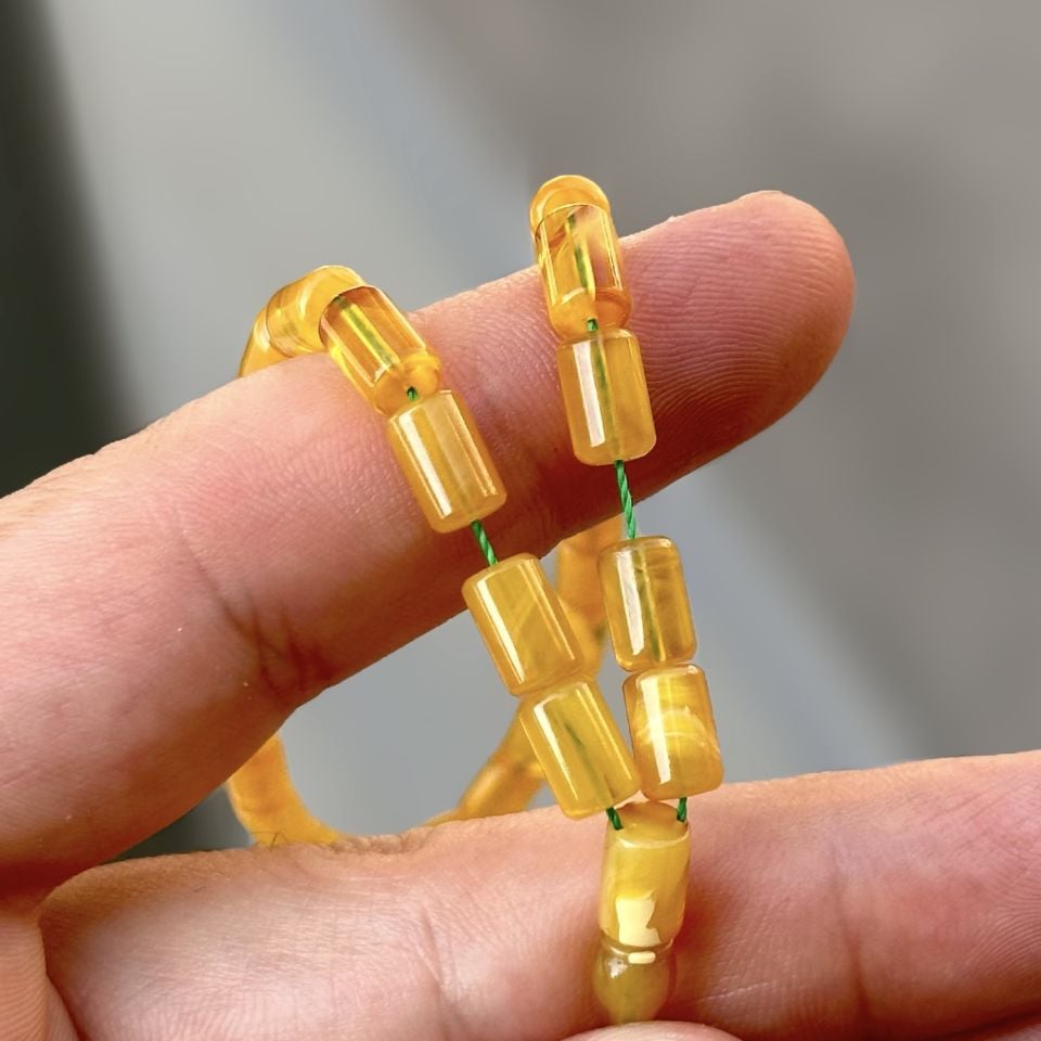 Ufak Boyda Altın Püsküllü Tesbih