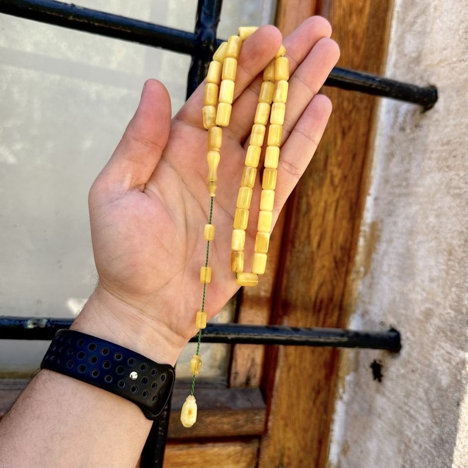 Kalingrat Kaya Damla Kehribarı Tesbih