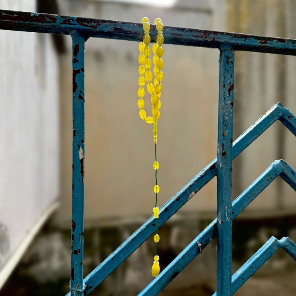 Arpa Sıkma Kehribar Tesbih