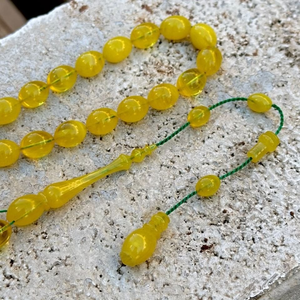 Sıkma Kehribar Tesbih