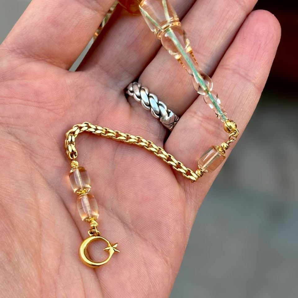 Altın Püsküllü Zar Tesbih