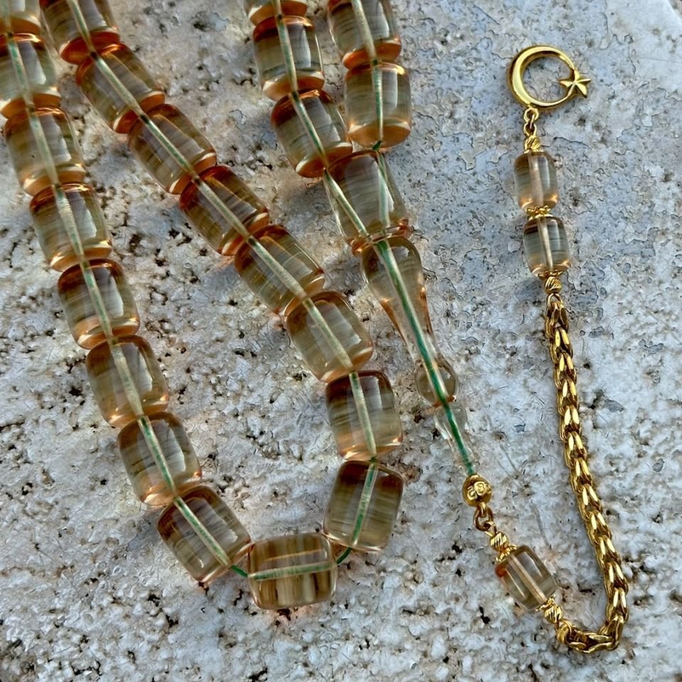 Altın Püsküllü Zar Tesbih