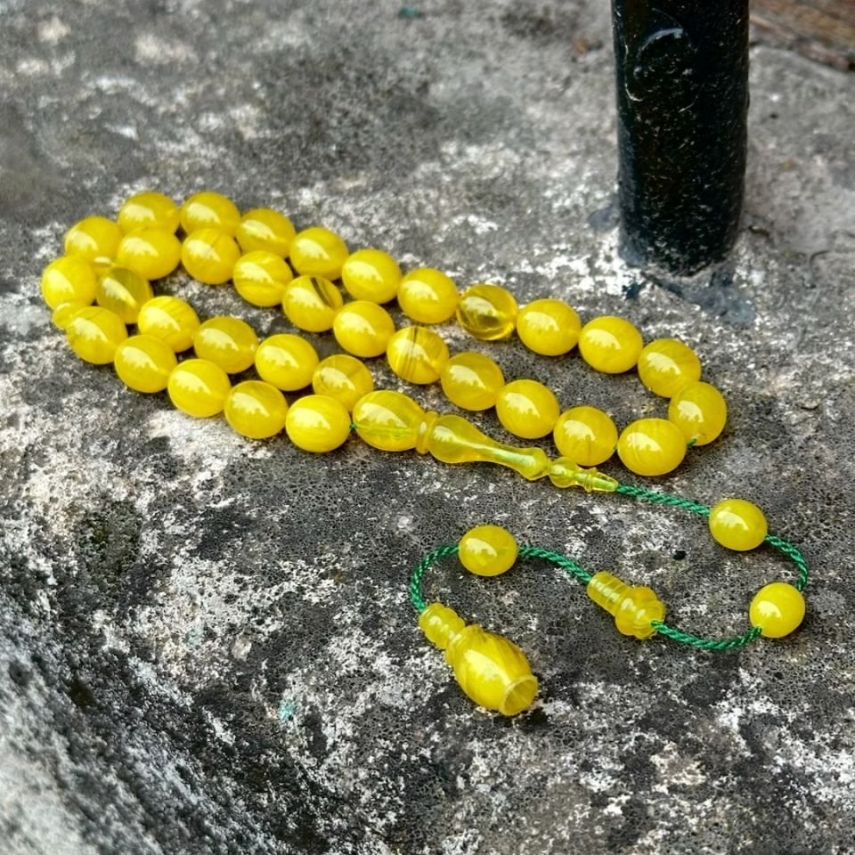 Sıkma Kehribar Tesbih