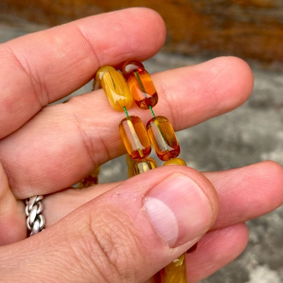 Altınlı Kehribar Tesbih