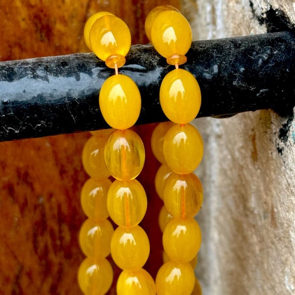 Altınlı Kehribar Tesbih