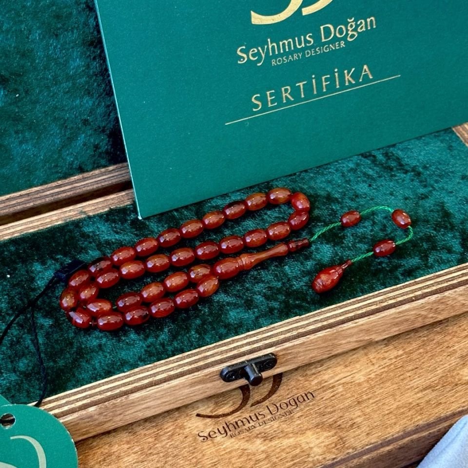 Ufak Boyda Kehribar Tesbih