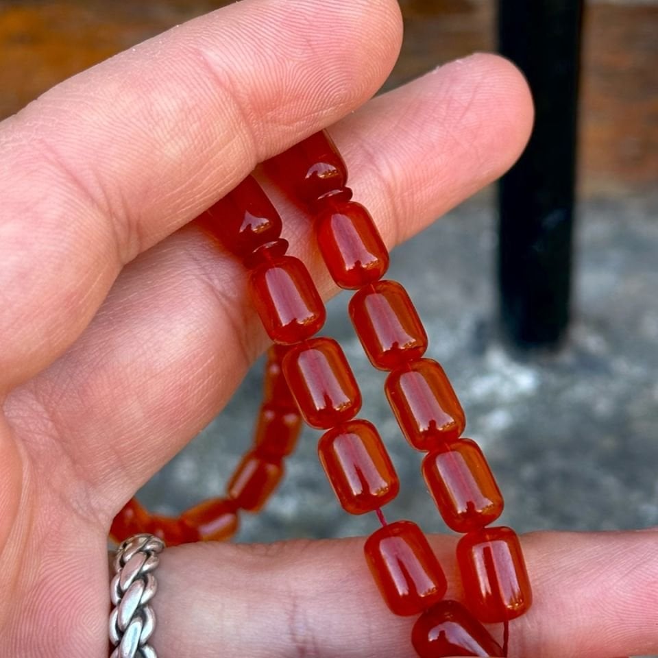 Eski Zar Kehribarı Tesbih