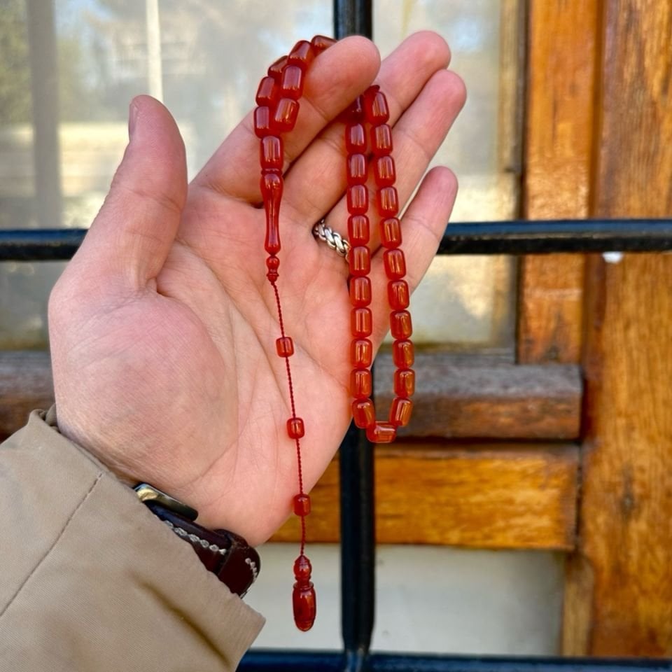 Eski Zar Kehribarı Tesbih