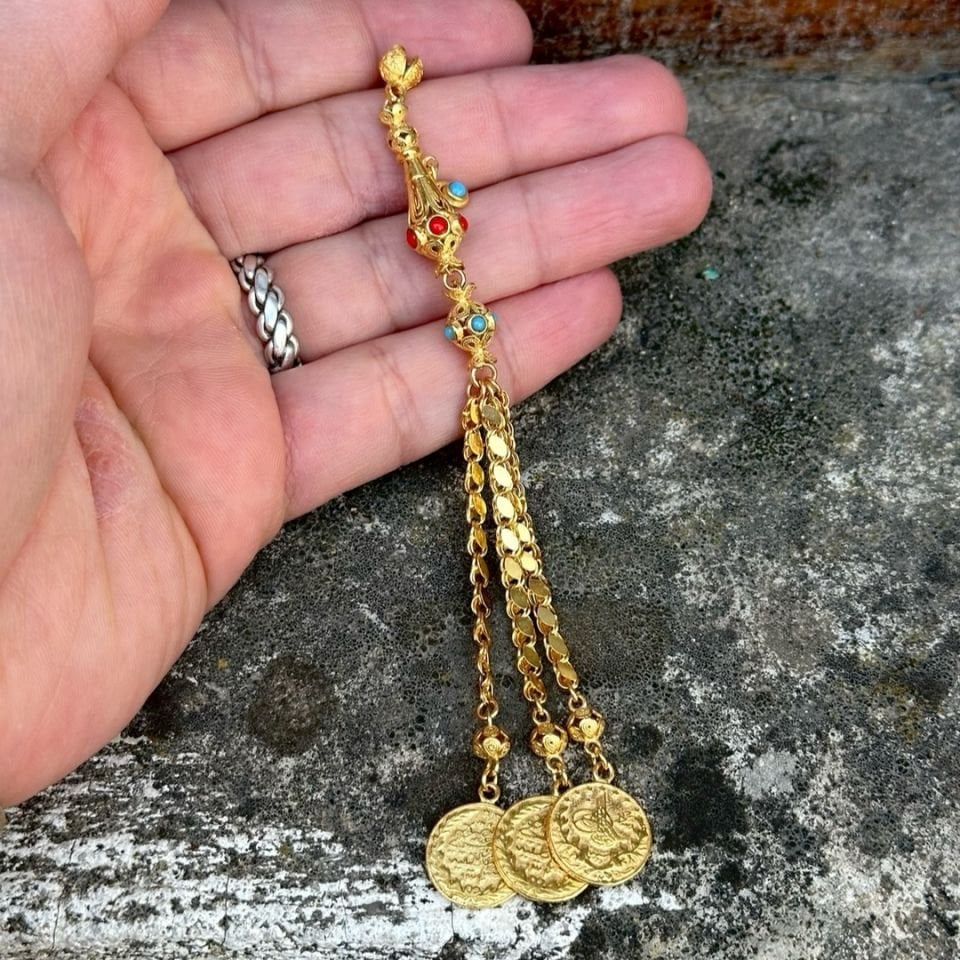 Osmanlı Modeli Mineli Altın Püskül