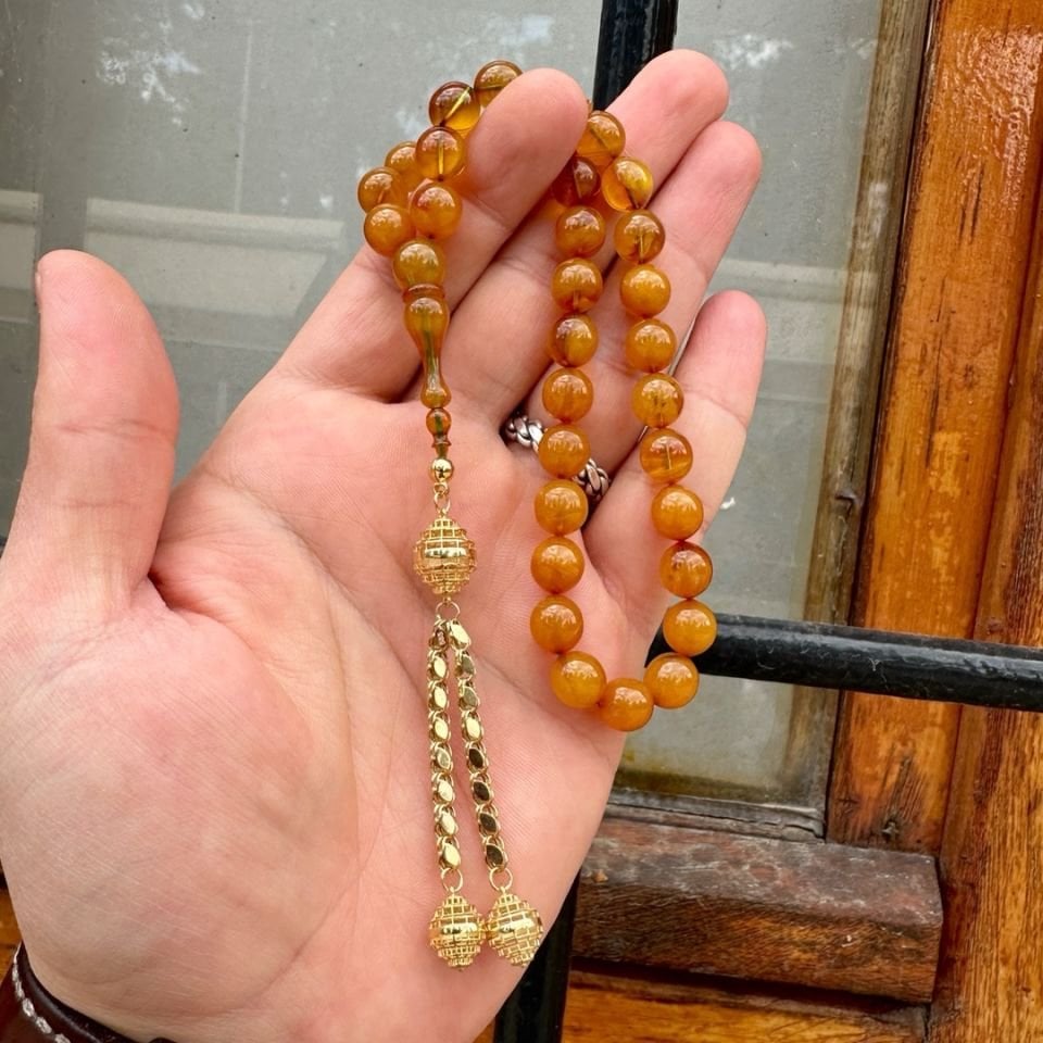 14 Ayar Altın Püsküllü Tesbih