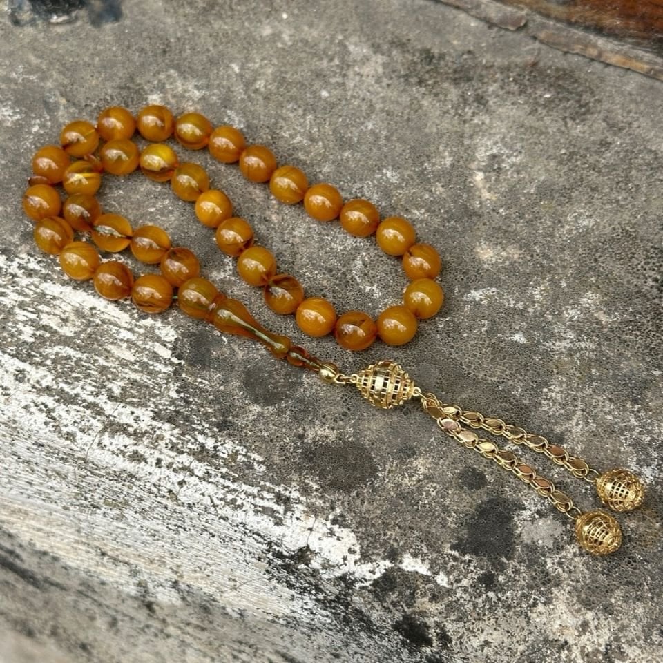 14 Ayar Altın Püsküllü Tesbih