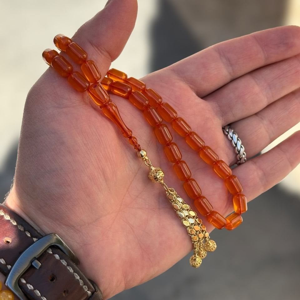 40 Yıllık Eski Sürüye Dükümü Zar Kehribar Tesbih