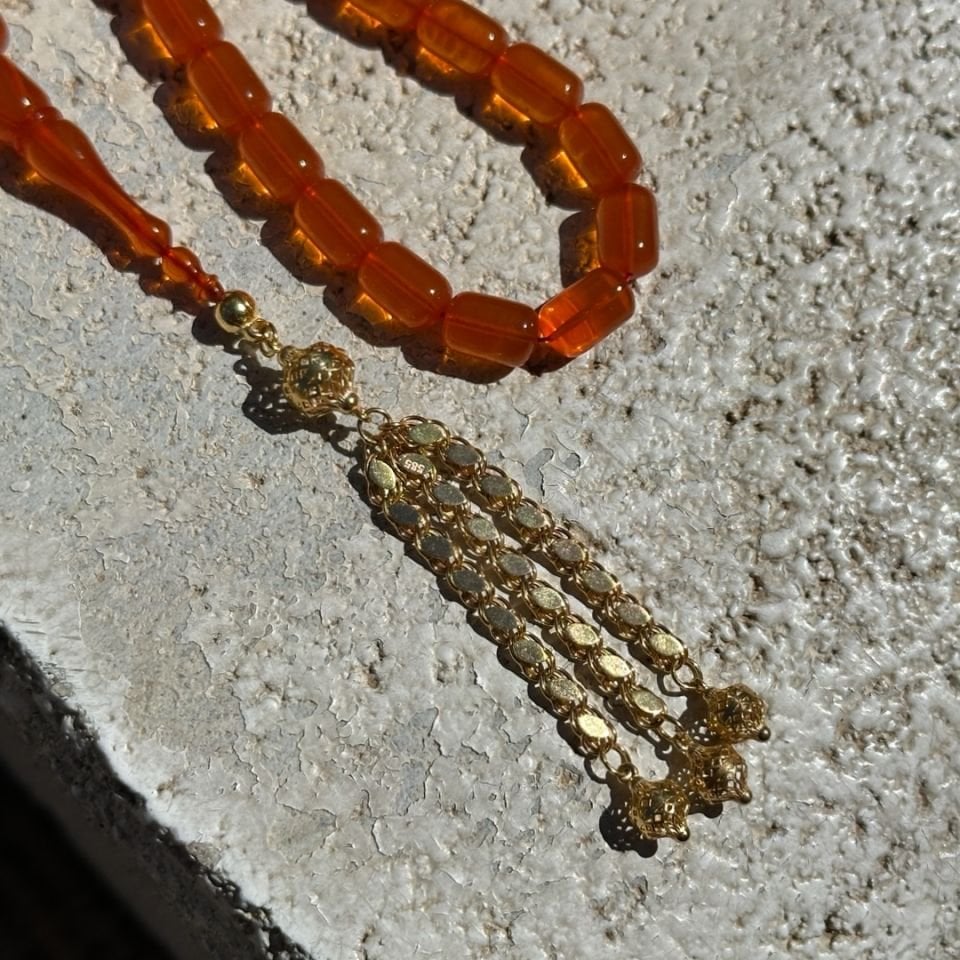 40 Yıllık Eski Sürüye Dükümü Zar Kehribar Tesbih