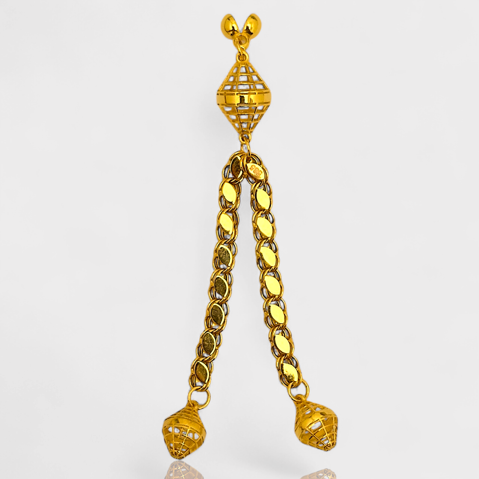 İkili 14 Ayar Altın Püskül