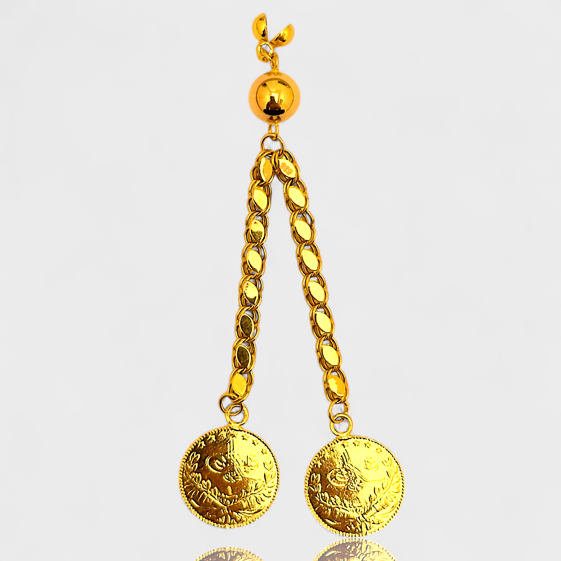 İkili Tuğralı Altın Püskül