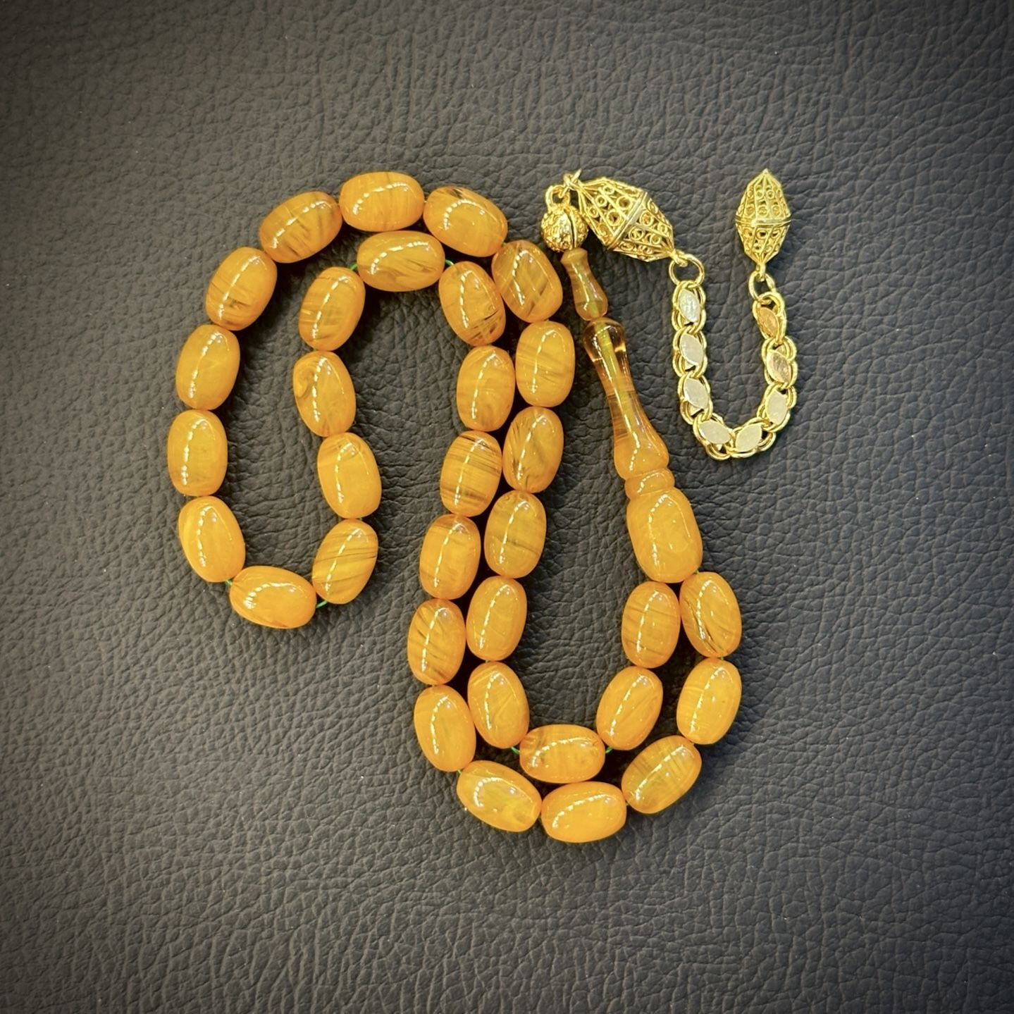 Ufak Diyarbakır Model Kehribar Tesbih