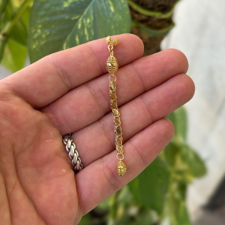 Telkari Model Tekli Altın Püskül