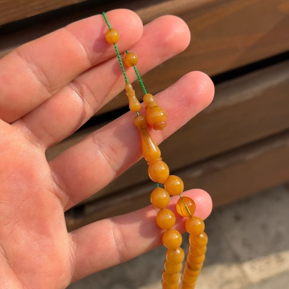 Sığırcık Habbe Kehribar Tesbih