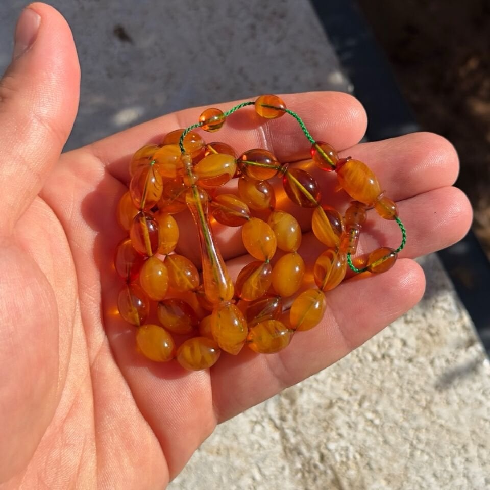 Kehribar Usta İşi Tesbih
