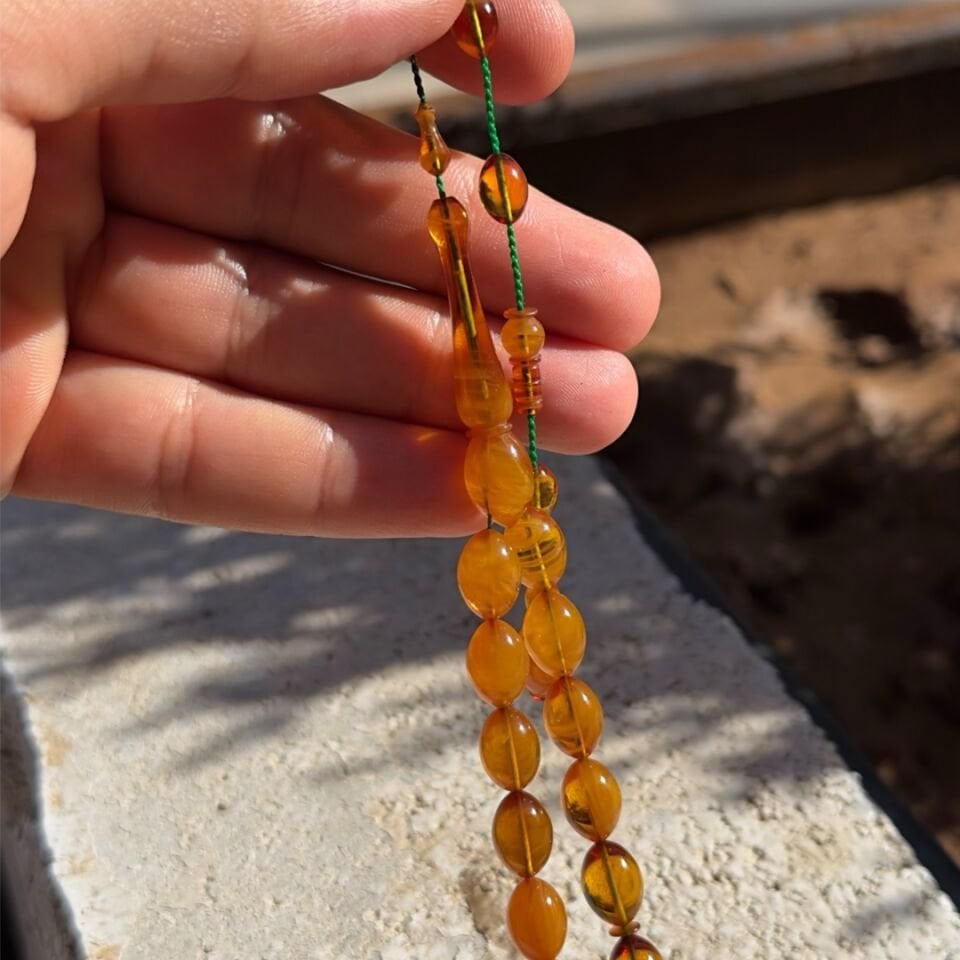 Kehribar Usta İşi Tesbih