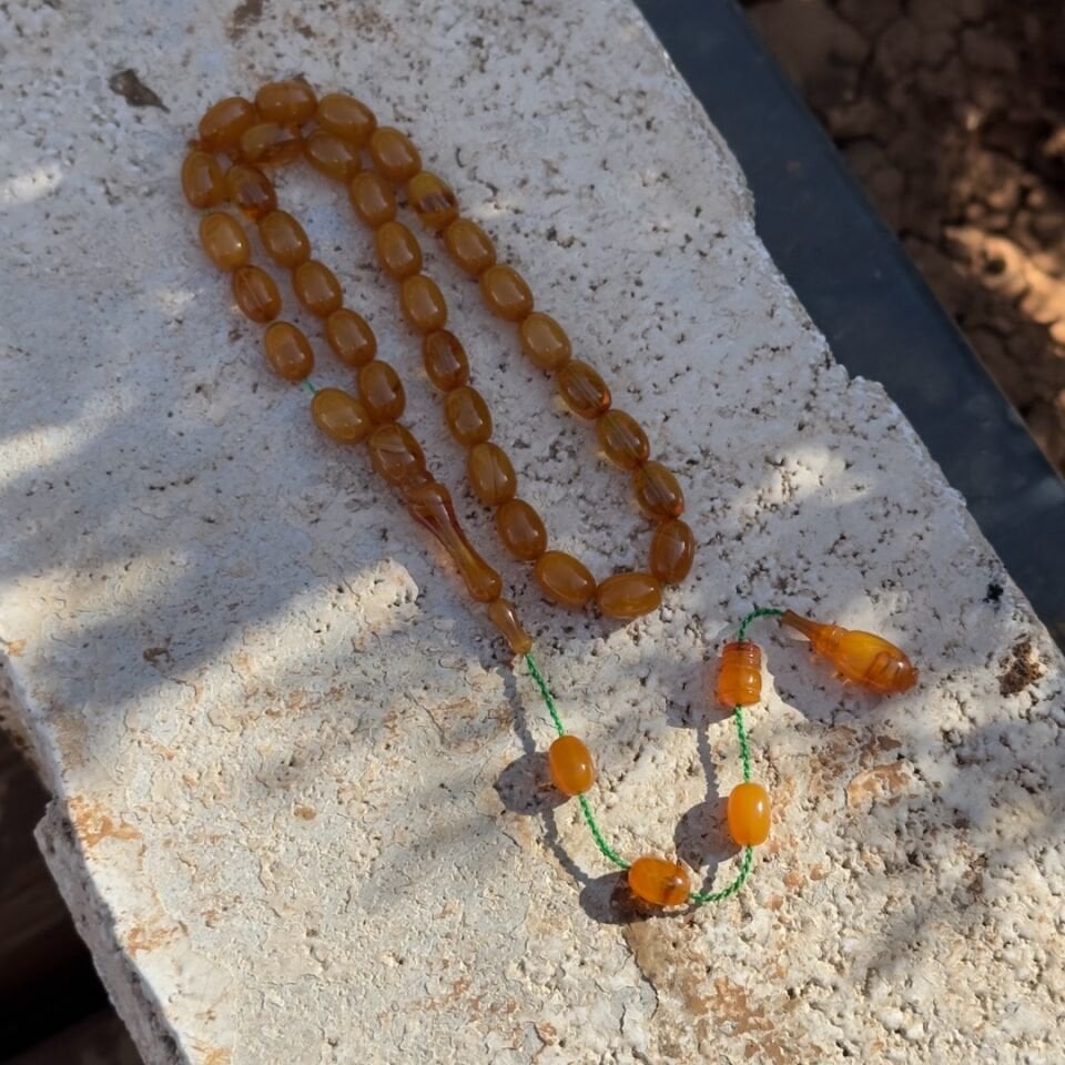 Diyarbakır Modeli Ufak Boyda Kehribar Tesbih