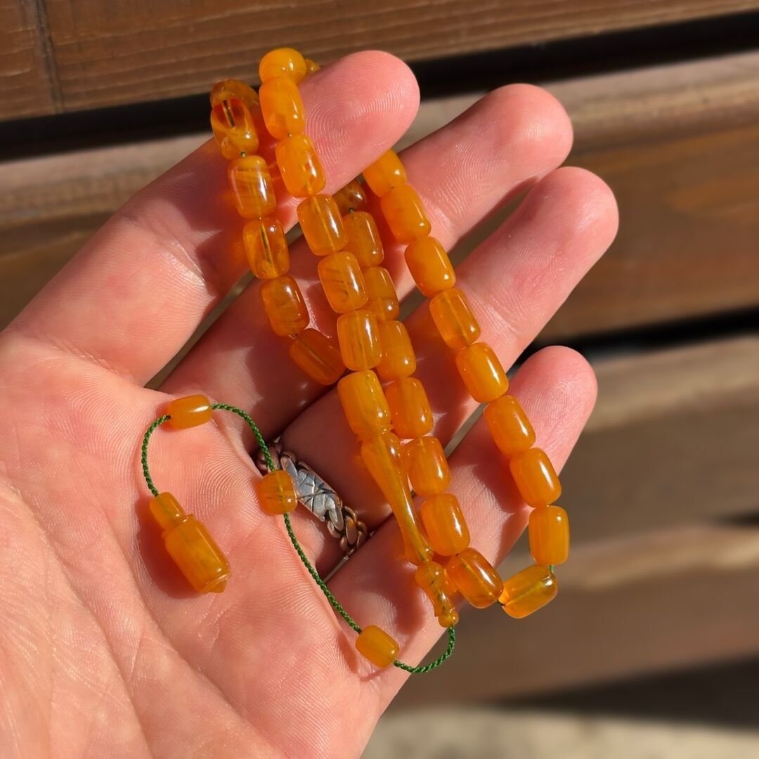 Kadifemsi Çekim Kehribar Tesbih