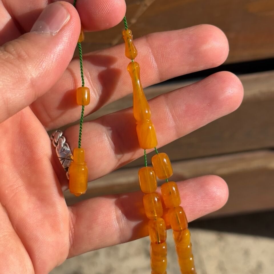 Kadifemsi Çekim Kehribar Tesbih