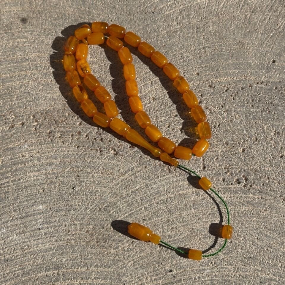 Kadifemsi Çekim Kehribar Tesbih