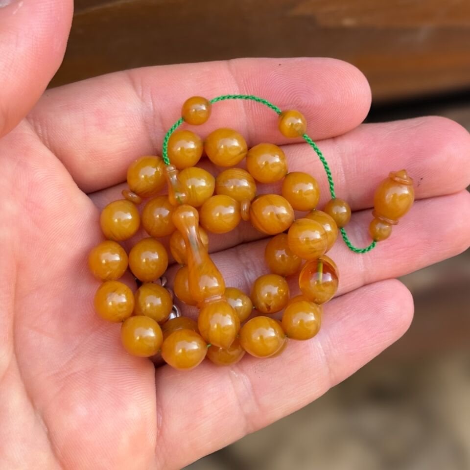 İstanbul Modeli Kehribar Tesbih