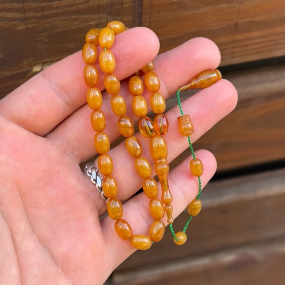 Diyarbakır El Bolya Kehribar Tesbih