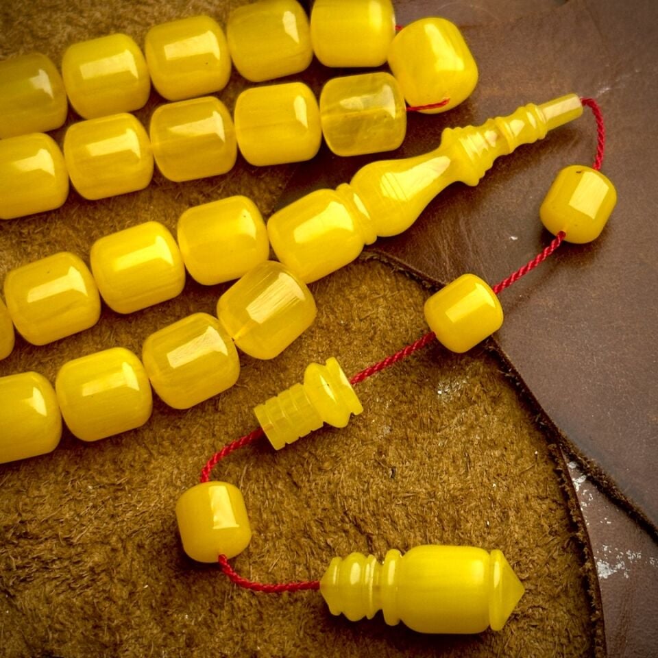 İri Boyda Koleksiyonluk Kehribar Tesbih