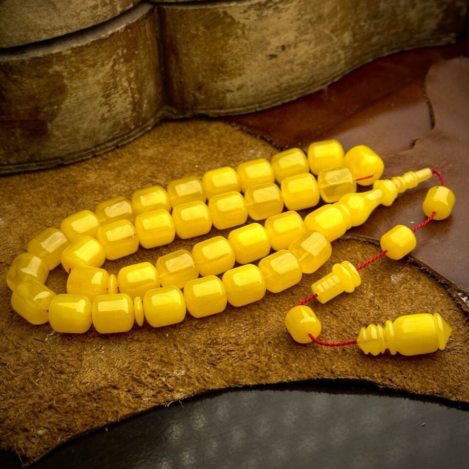 İri Boyda Koleksiyonluk Kehribar Tesbih