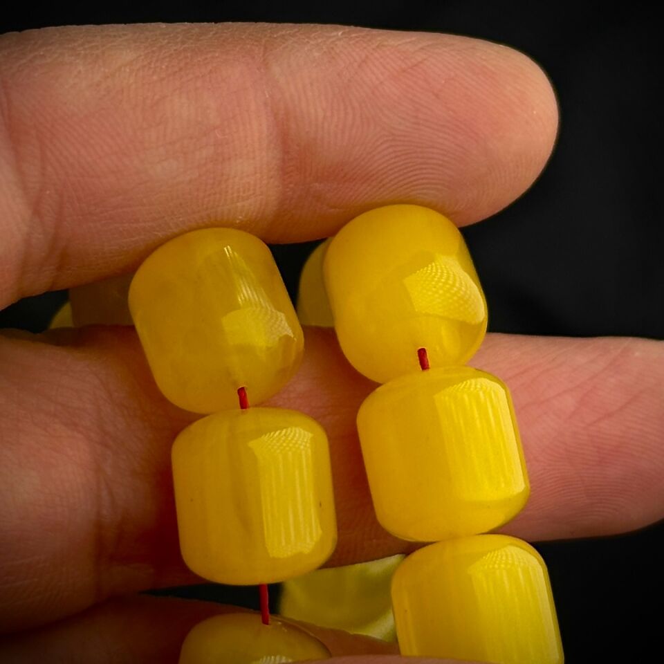 İri Boyda Koleksiyonluk Kehribar Tesbih